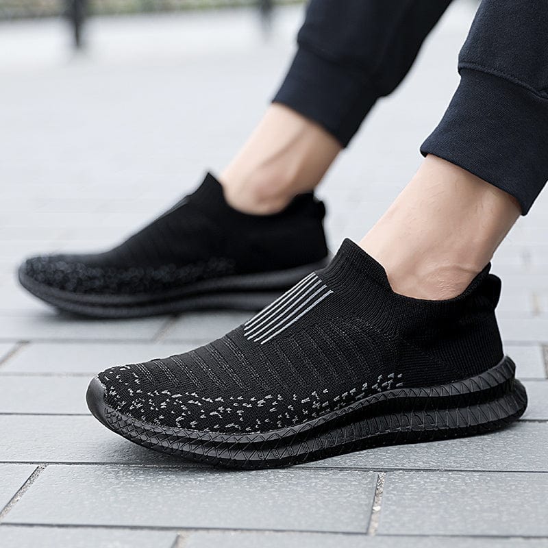 Black Non Slip Breathable Lightweight Orthopedic Sneakers for Men – view 7