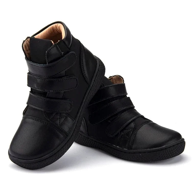 Casual Leather Orthopedic Boots for Kids with Strap Closure – view 6