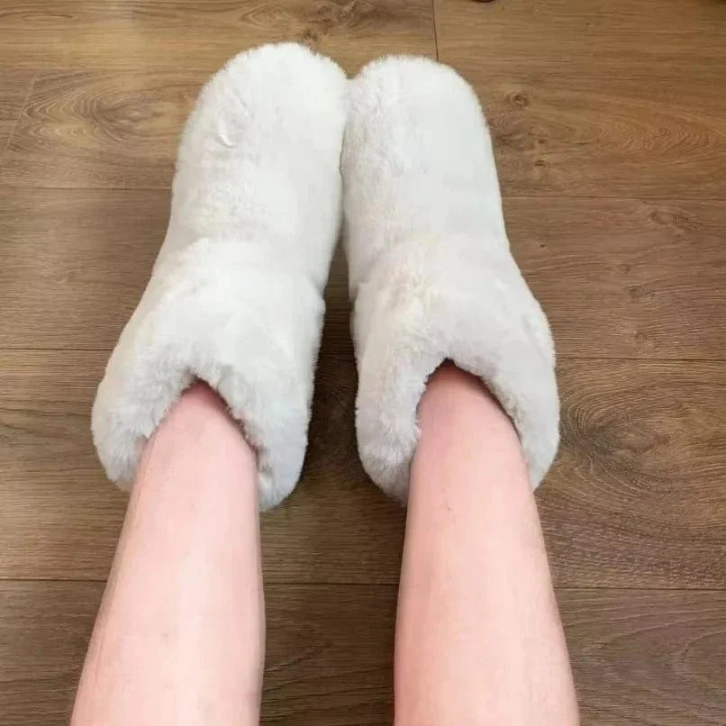 Thick Fur Lined Non Slip Orthopedic Slippers for Women – view 8