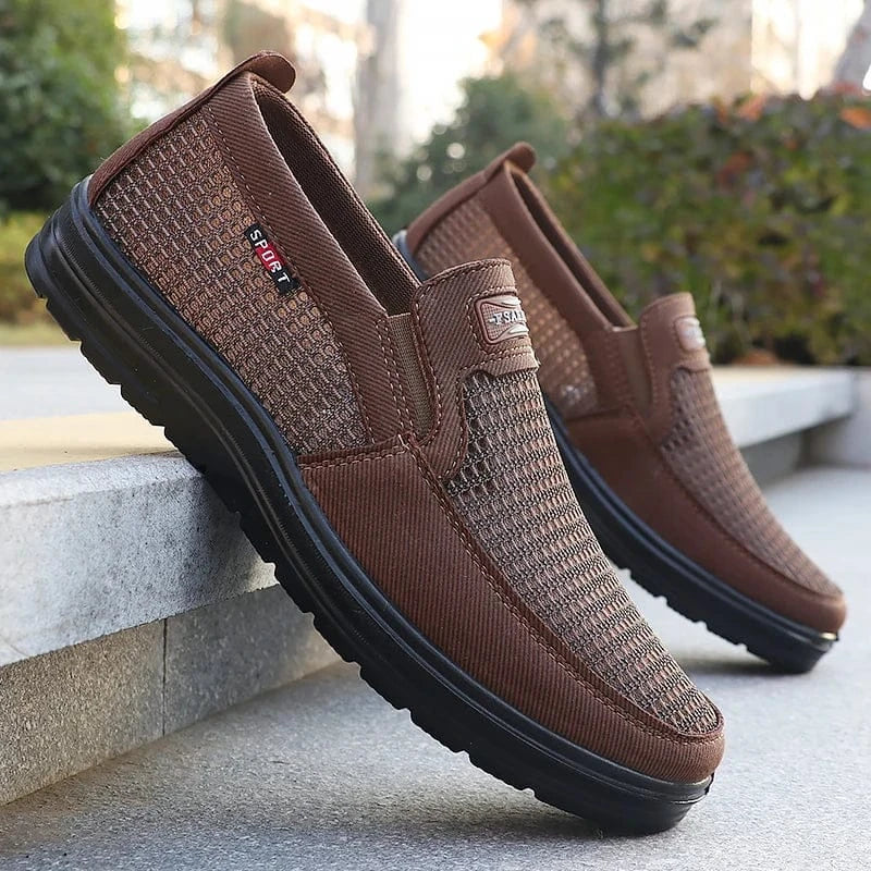 Breathable Brown Arch Support Shoes for Men – view 4