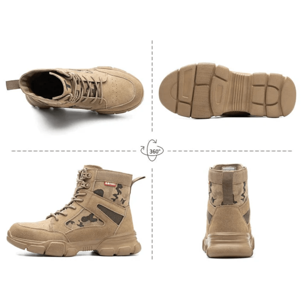 Military Style Lace-Up Breathable Safety Shoes – view 8