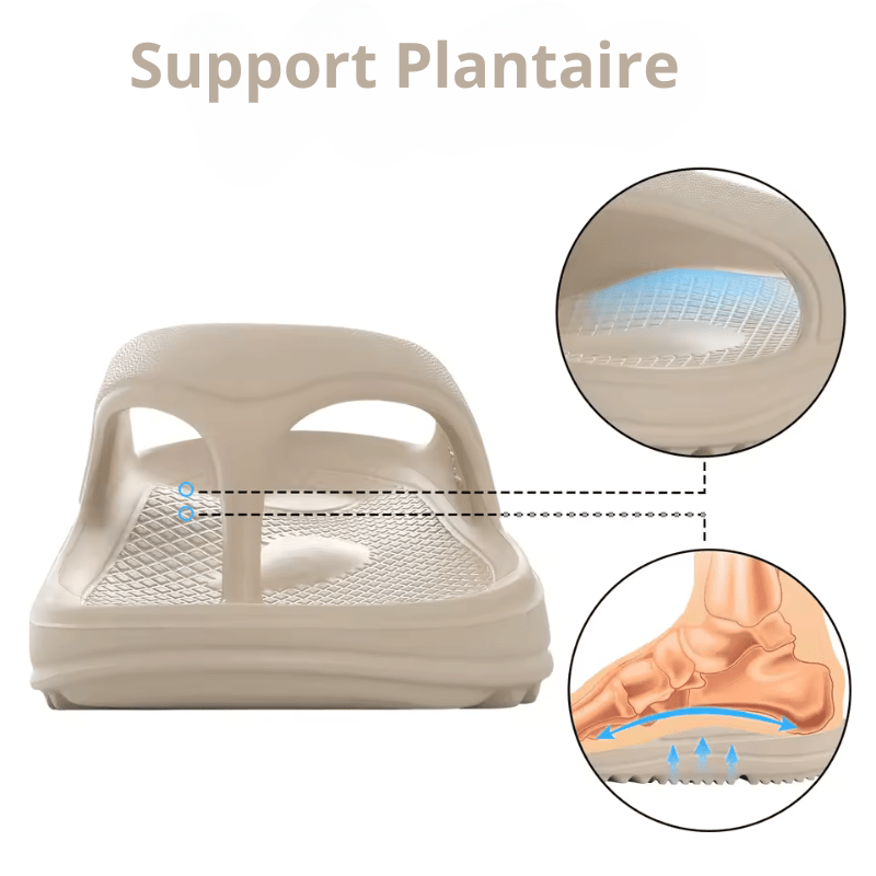 Chunky Thick Sole Arch Support Slides for Women and Men – view 3