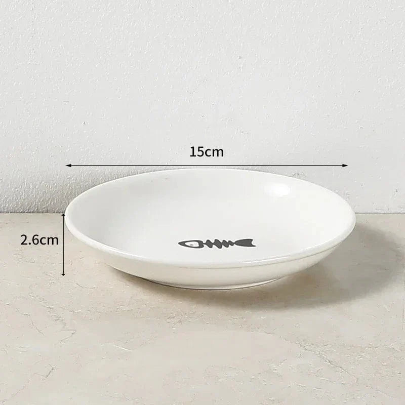 Ceramic Dressy Elevated Cat Bowl with Metal Stand – view 12