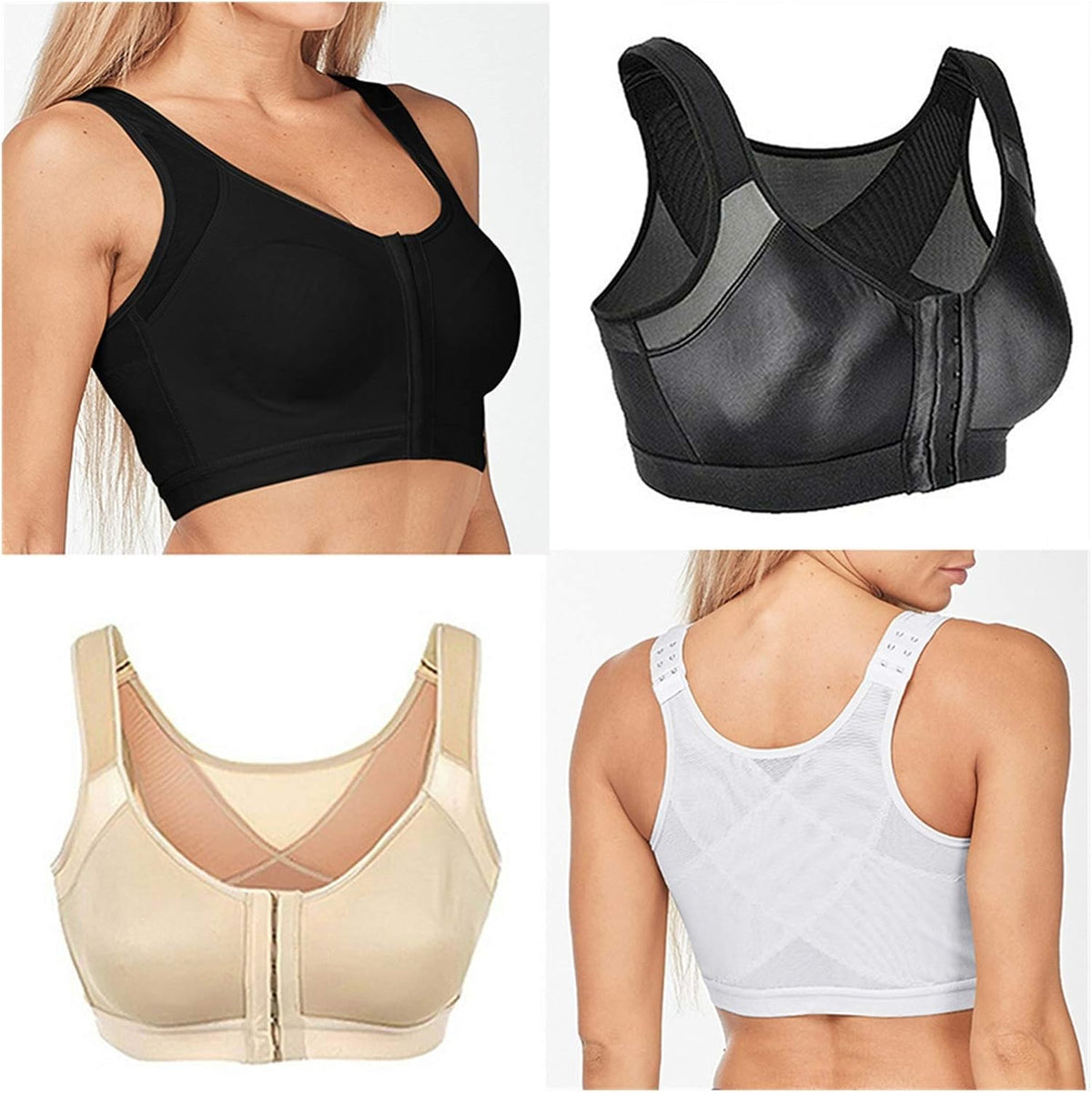 Breathable Posture Corrector Bra with Front Closure – view 8