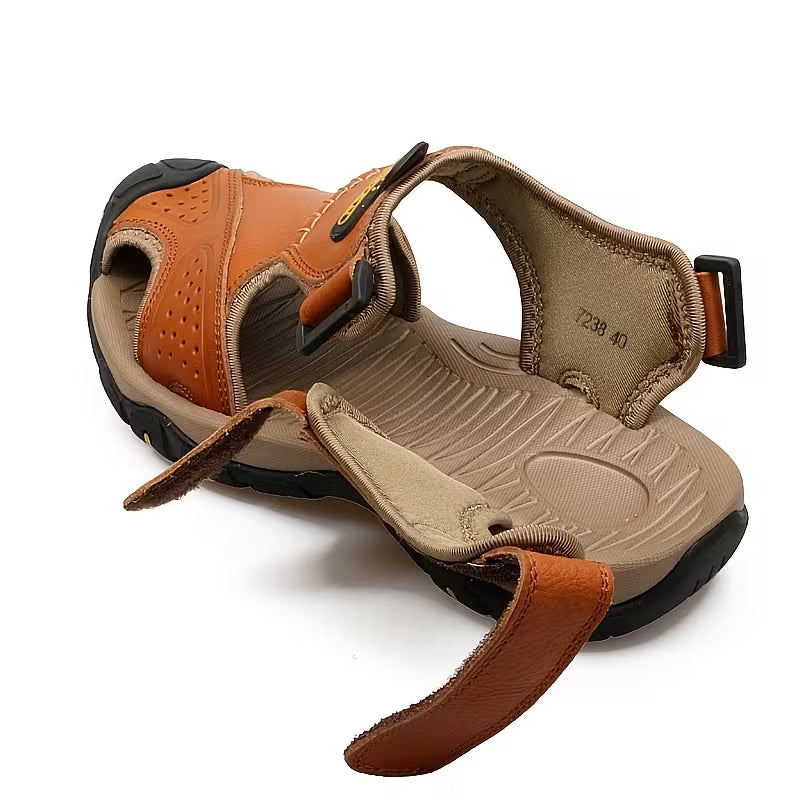 Men’s Microfiber Leather Orthopedic Sandals