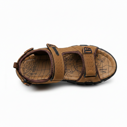 Men’s Breathable Genuine Leather Orthopedic Sandals