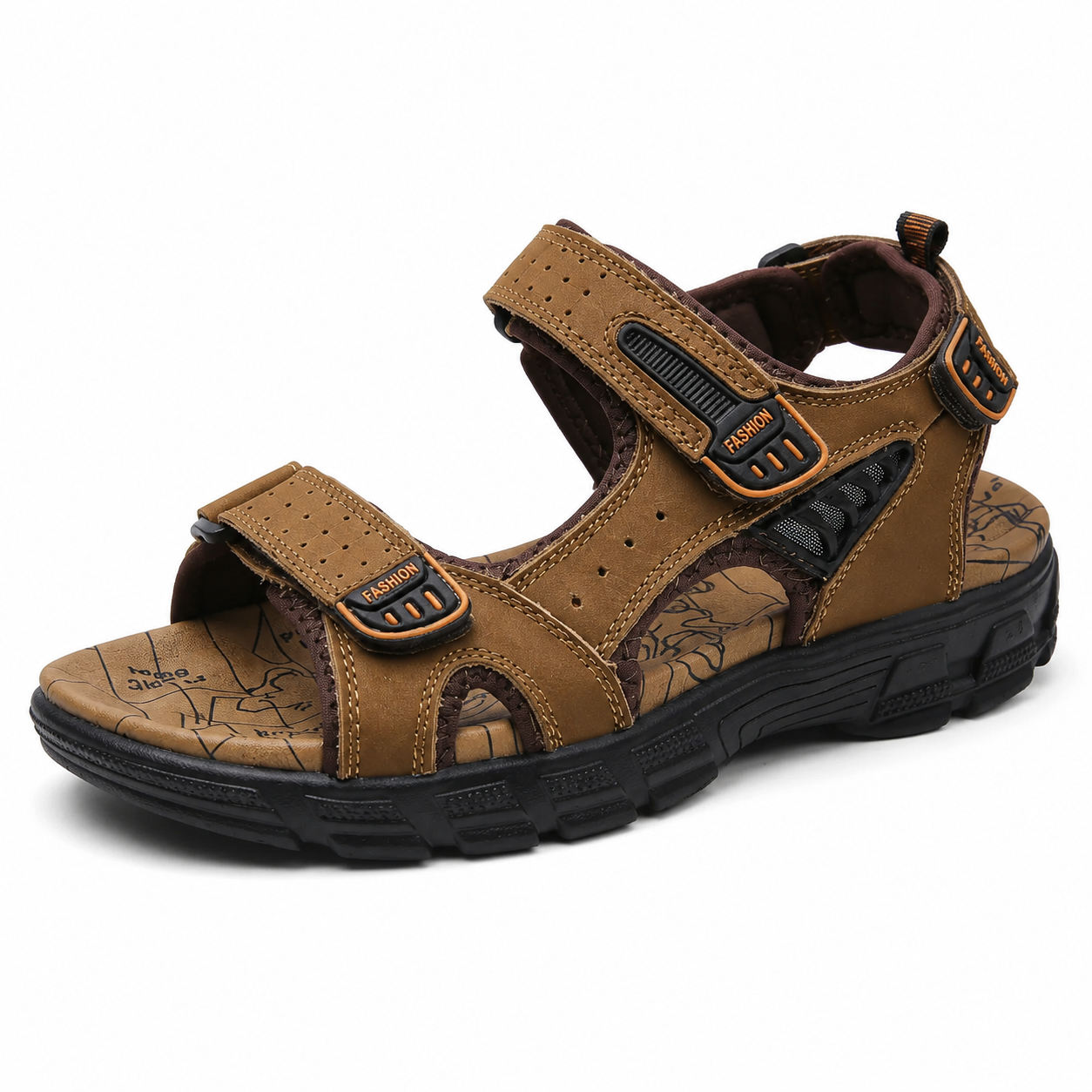 Men’s Breathable Genuine Leather Orthopedic Sandals