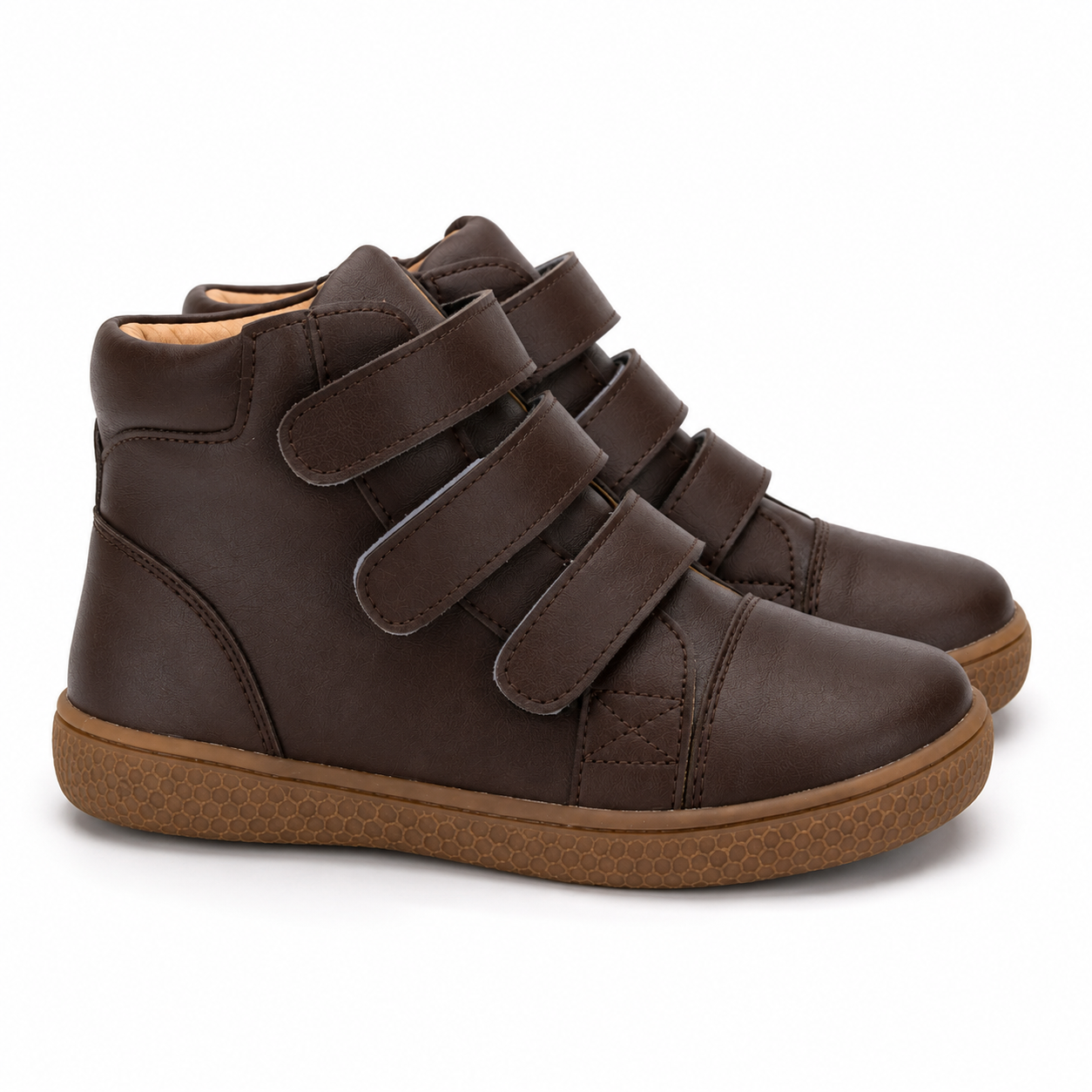 Boys’ Orthopedic Leather Hook-and-Loop Boots