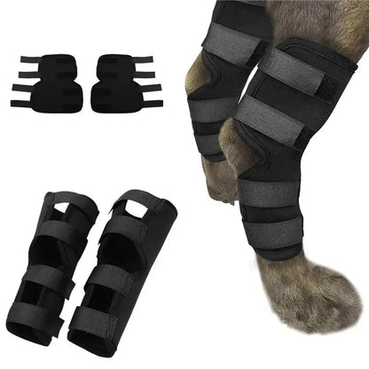 Nylon Dog Knee Brace with Hook-and-Loop Straps