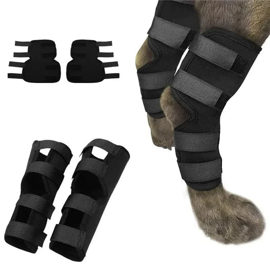 Nylon Dog Knee Brace with Hook-and-Loop Straps