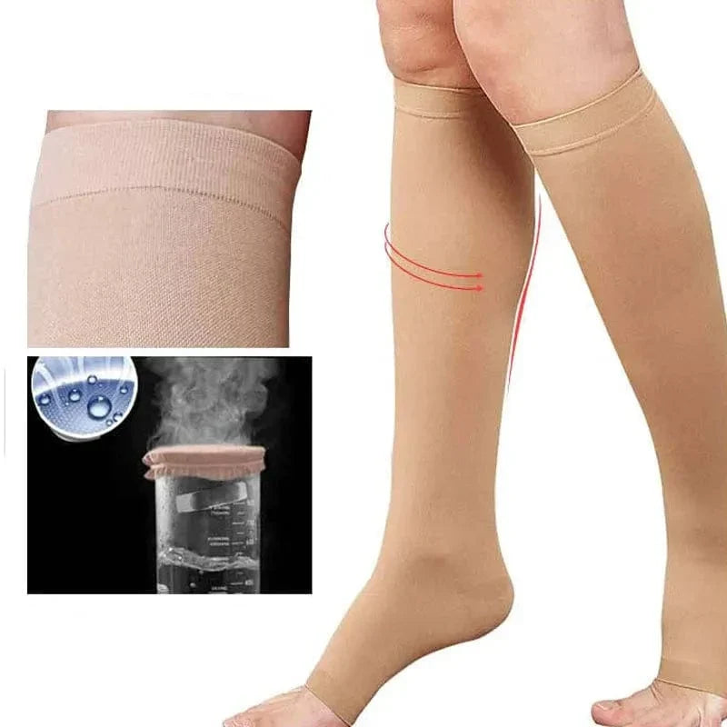 Comfortable Compression Socks for Women with Open Toe – view 2