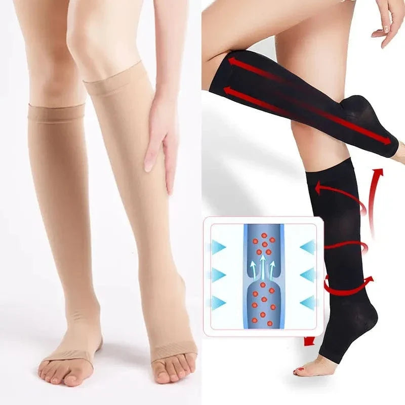 Comfortable Compression Socks for Women with Open Toe – view 6