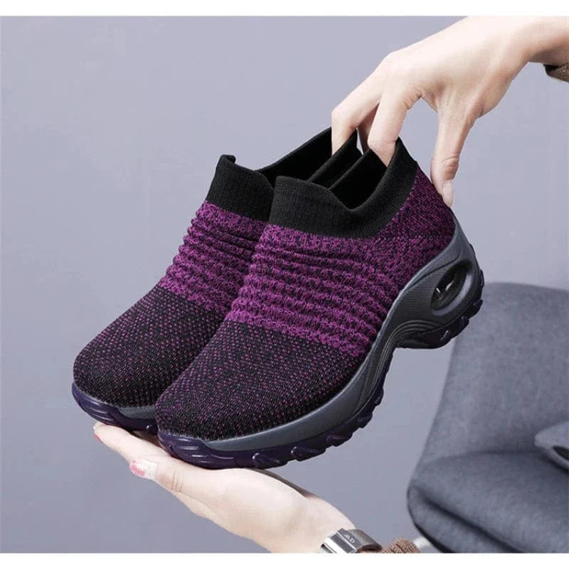 Chunky Orthopedic Sneakers for Women with Wedge Sole – view 6