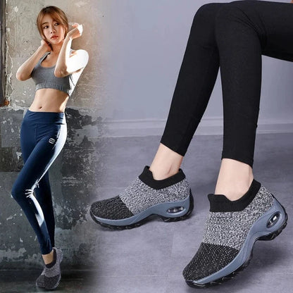 Chunky Orthopedic Sneakers for Women with Wedge Sole – view 4
