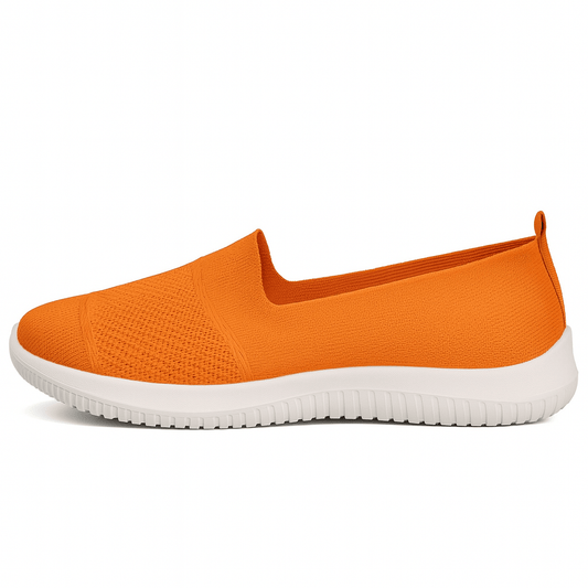 Orange Espadrille Non Slip Orthopedic Walking Shoes for Women