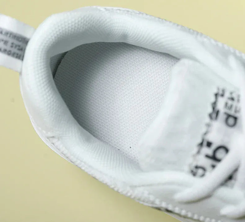 Patterned White Orthopedic Sneakers for Women – view 7