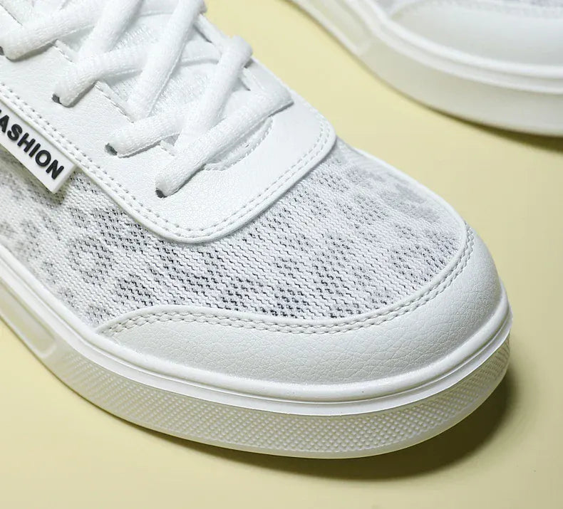 Patterned White Orthopedic Sneakers for Women – view 6