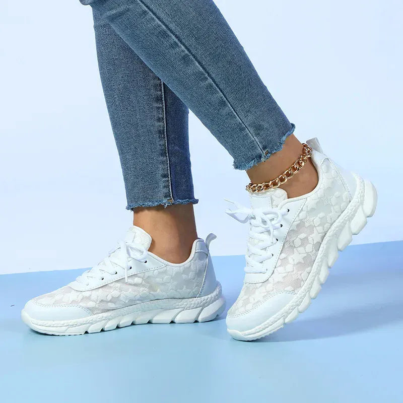 White Non Slip Breathable Dressy Orthopedic Sneakers for Women – view 4