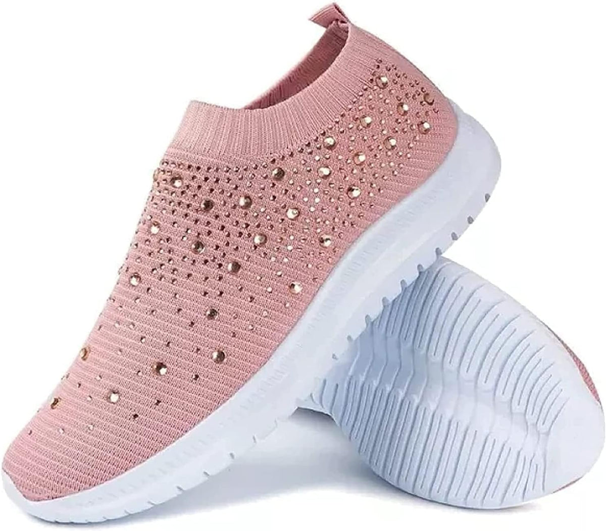 Slip-On Rhinestone Orthopedic Sneakers for Women