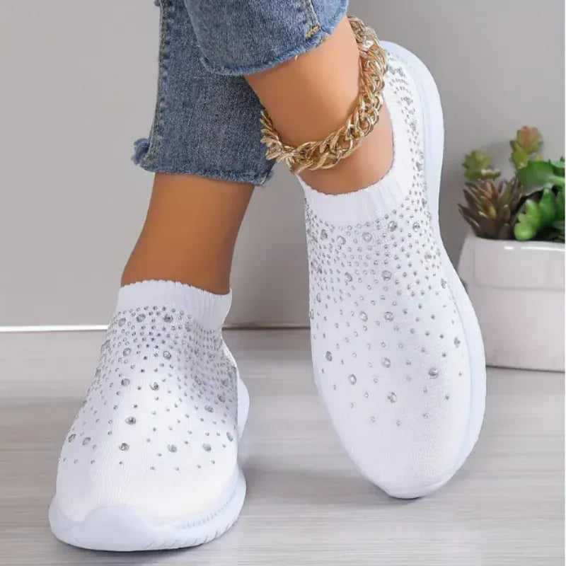 Slip-On Rhinestone Orthopedic Sneakers for Women – view 4