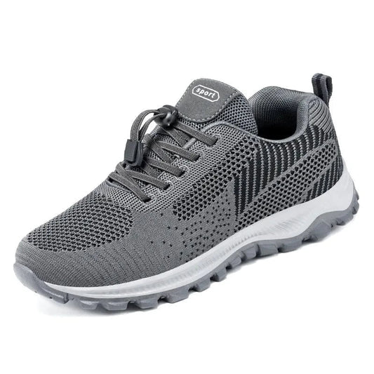 Gray Non Slip Adjustable Breathable Orthopedic Sneakers for Women
