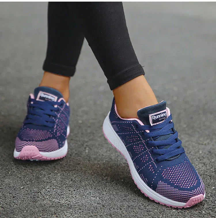 Blue and Pink Trendy Orthopedic Sneakers for Women – view 3