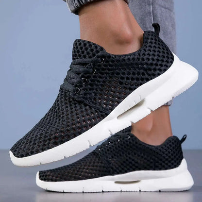 Lightweight Black Mesh Orthopedic Sneakers for Men – view 2