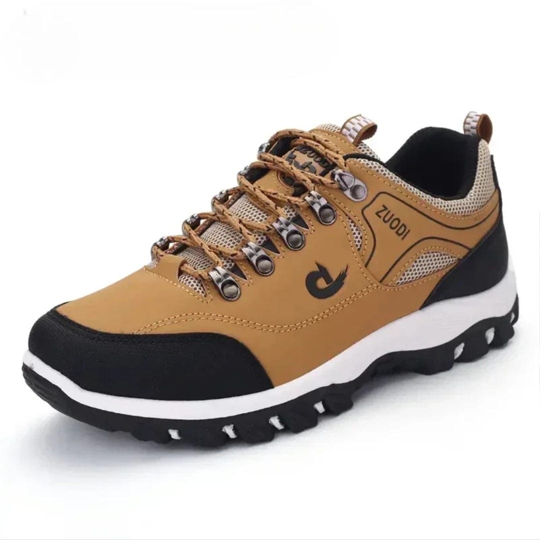 Rugged Beige Orthopedic Sneakers for Men with EVA Sole