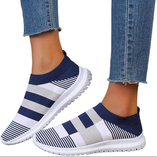 Slip-On Geometric Orthopedic Sneakers for Women and Men