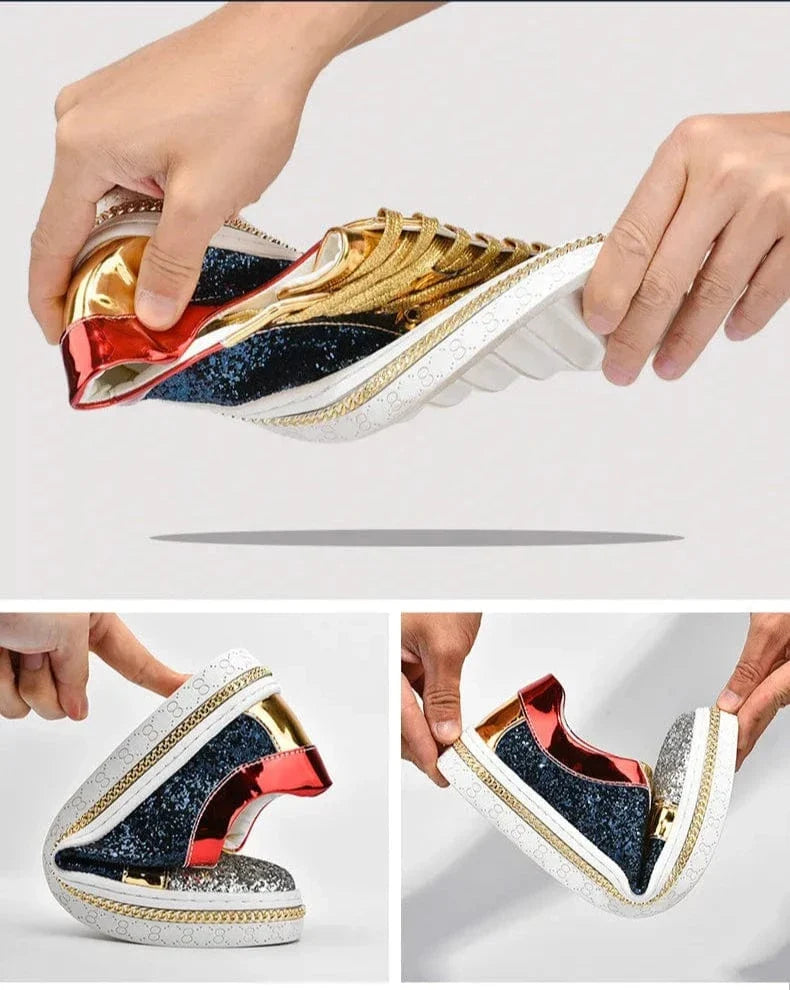 Sparkling Rhinestone Orthopedic Walking Shoes – view 2
