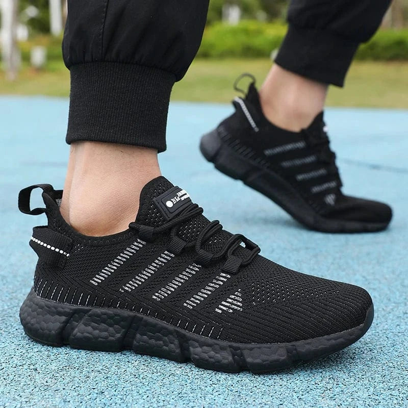 Black Arch Support Walking Shoes for Women and Men – view 3