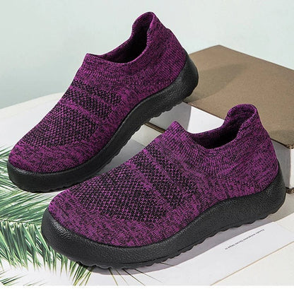 Slip-On Purple Orthopedic Sneakers with Breathable Mesh – view 2