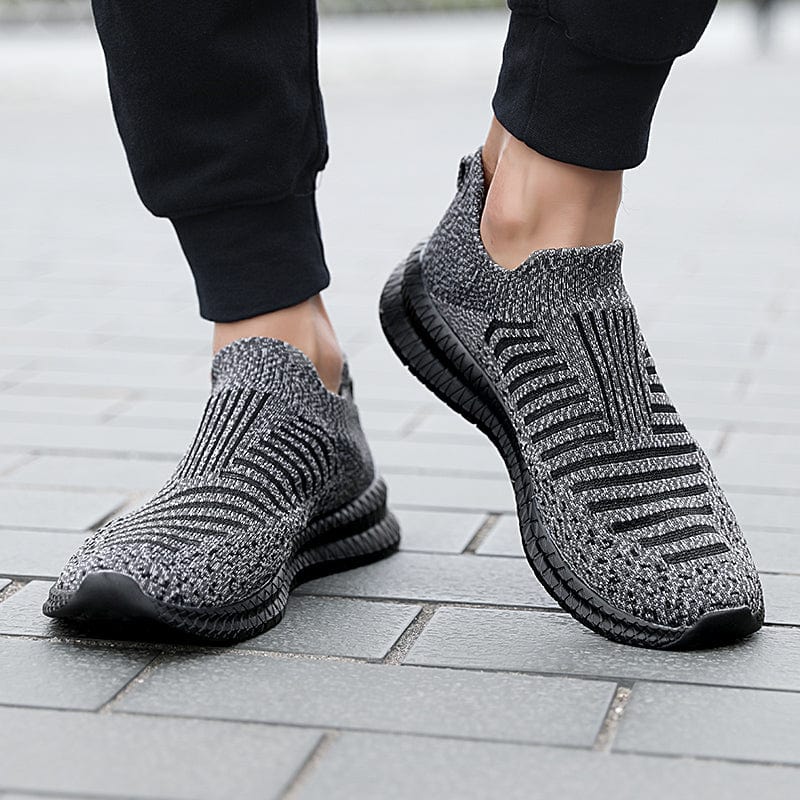 Gray Slip-On Breathable Orthopedic Sneakers for Men – view 4