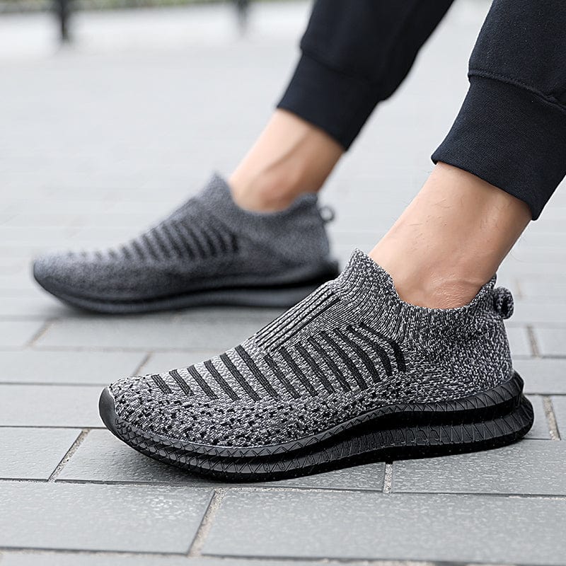 Gray Slip-On Breathable Orthopedic Sneakers for Men – view 3