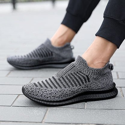 Gray Slip-On Breathable Orthopedic Sneakers for Men – view 3