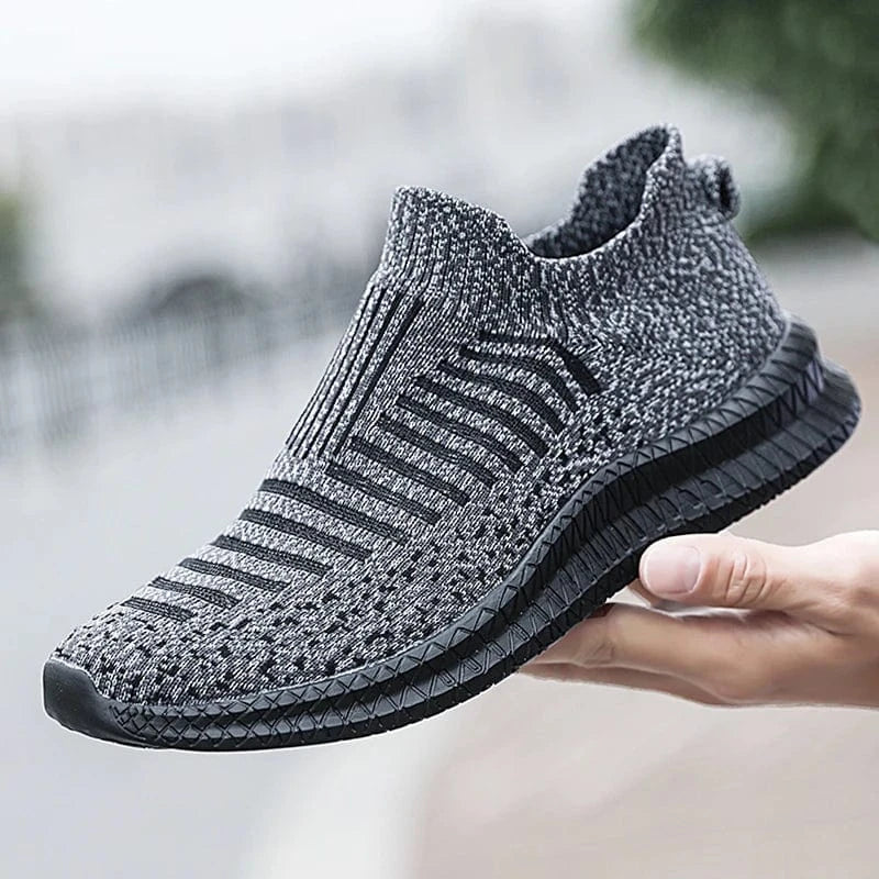 Gray Slip-On Breathable Orthopedic Sneakers for Men – view 5