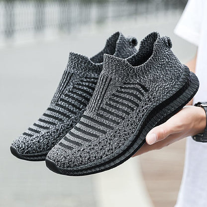 Gray Slip-On Breathable Orthopedic Sneakers for Men – view 6