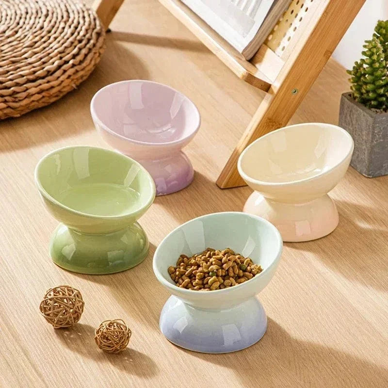 Tilted Anti-Splash Small Elevated Dog Bowl – view 2