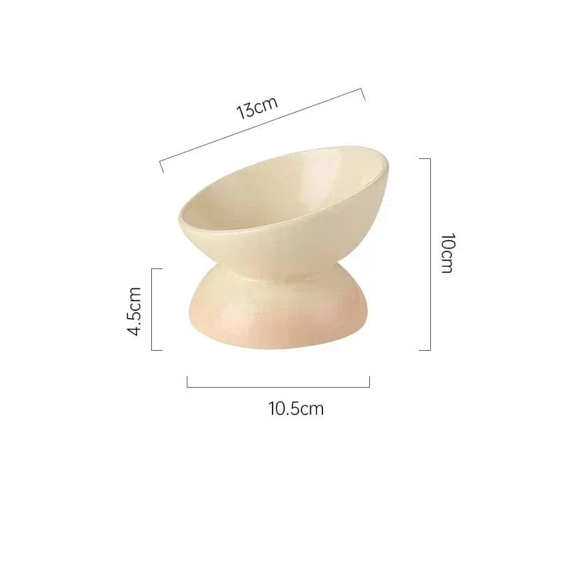 Tilted Anti-Splash Small Elevated Dog Bowl – view 4