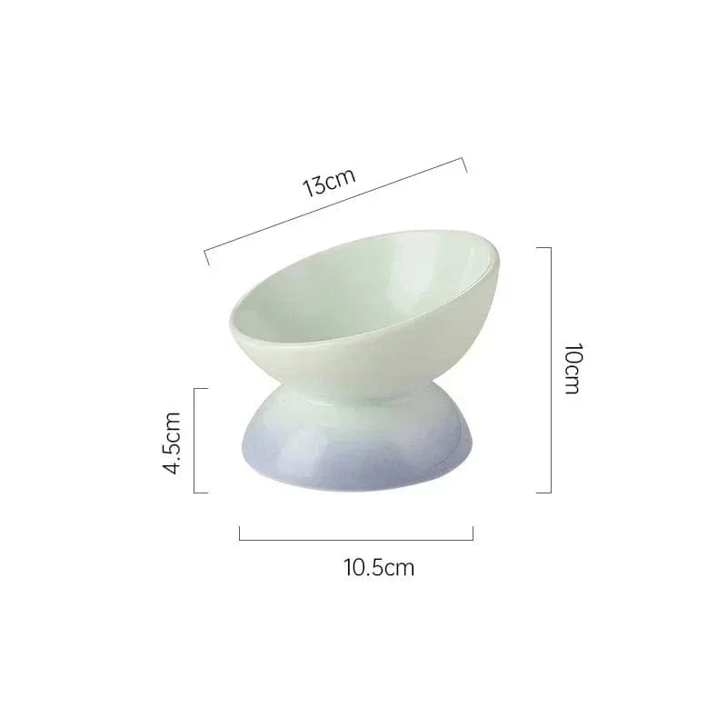 Tilted Anti-Splash Small Elevated Dog Bowl – view 7