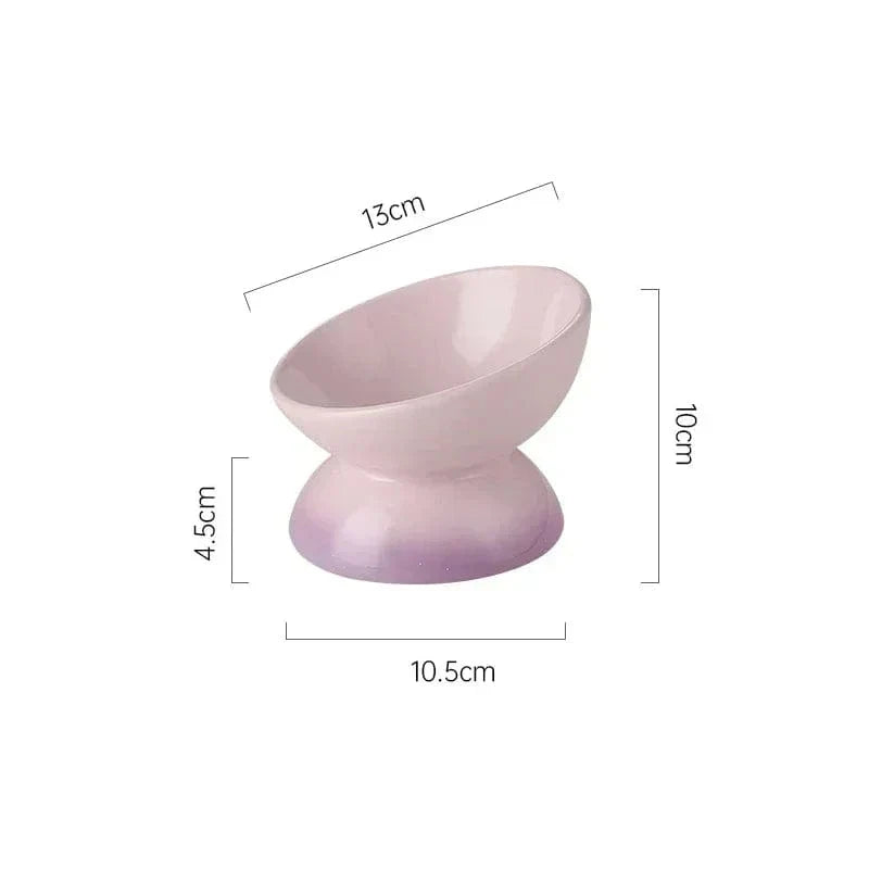 Tilted Anti-Splash Small Elevated Dog Bowl – view 6