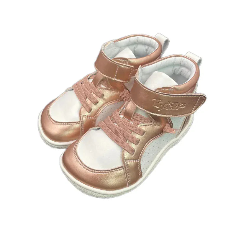 Kids' Lace-Up Short Orthopedic Leather Boots – view 4
