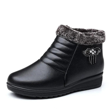 Waterproof Fur-Lined Arch Support Boots for Women
