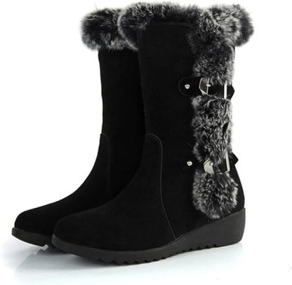 Heeled Fur-Lined Non Slip Orthopedic Boots for Women