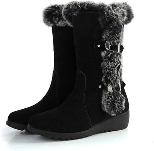 Heeled Fur-Lined Non Slip Orthopedic Boots for Women