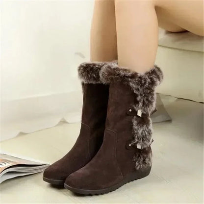 Heeled Fur-Lined Non Slip Orthopedic Boots for Women – view 7