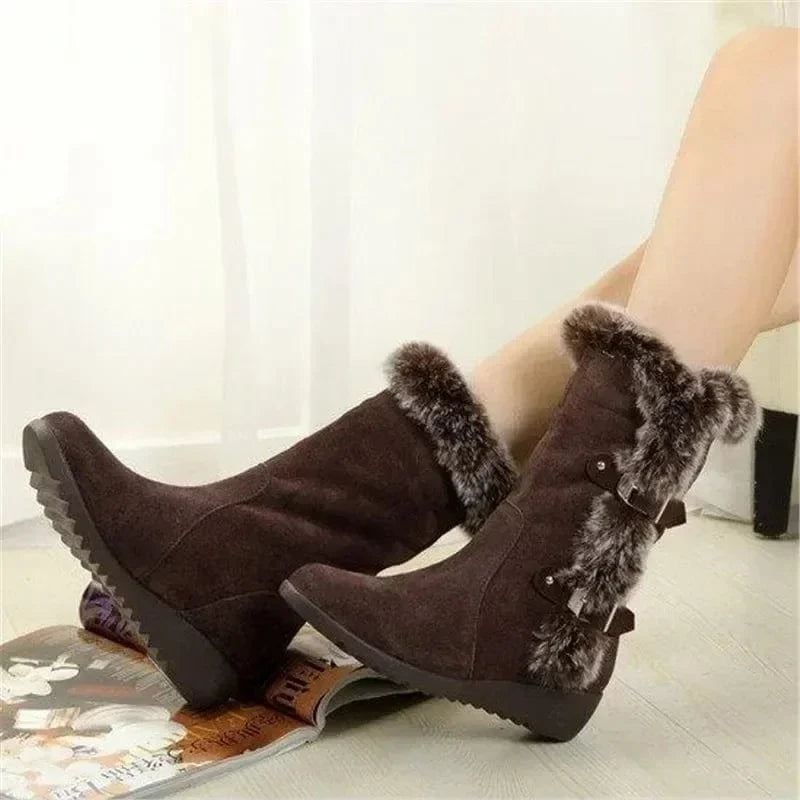 Heeled Fur-Lined Non Slip Orthopedic Boots for Women – view 6
