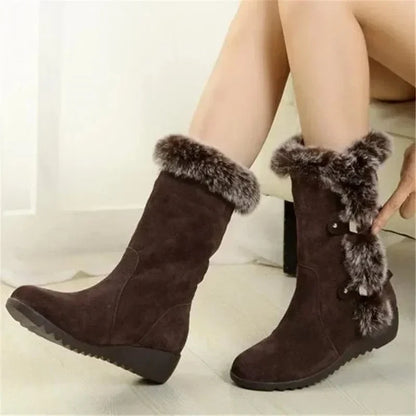 Heeled Fur-Lined Non Slip Orthopedic Boots for Women – view 5