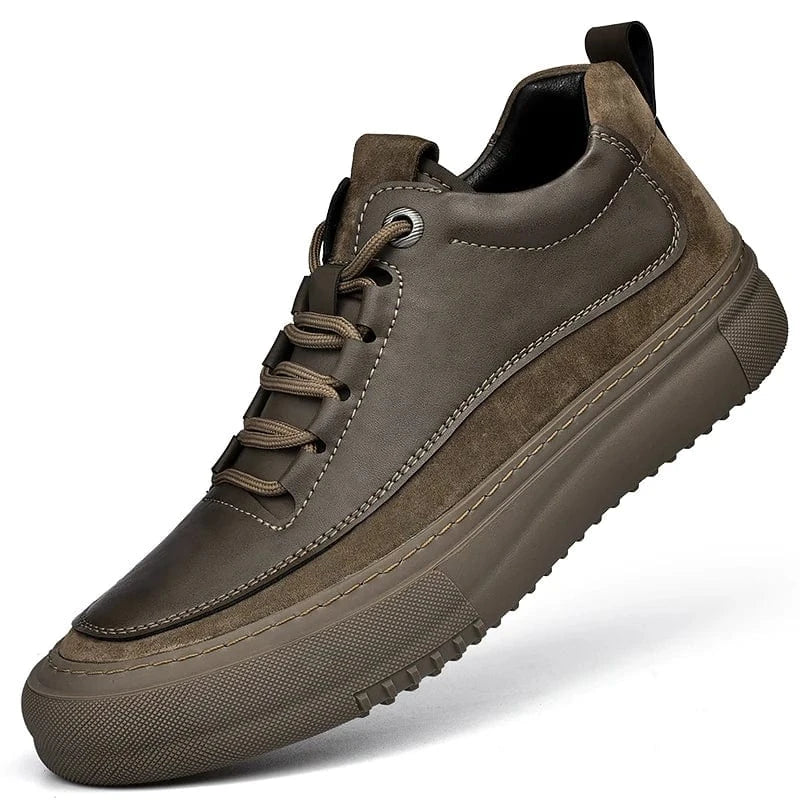 Chunky Leather Arch Support Boots for Men
