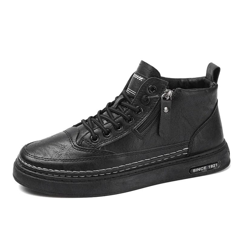 High-Sole Men's Boots for Knee Pain with Side Zipper – view 7